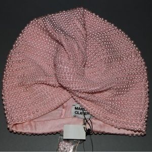 MaryJane Claverol
Frankie pearl knot-front wrap cap